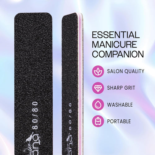 10-Piece Jumbo Double-Sided Nail File Set