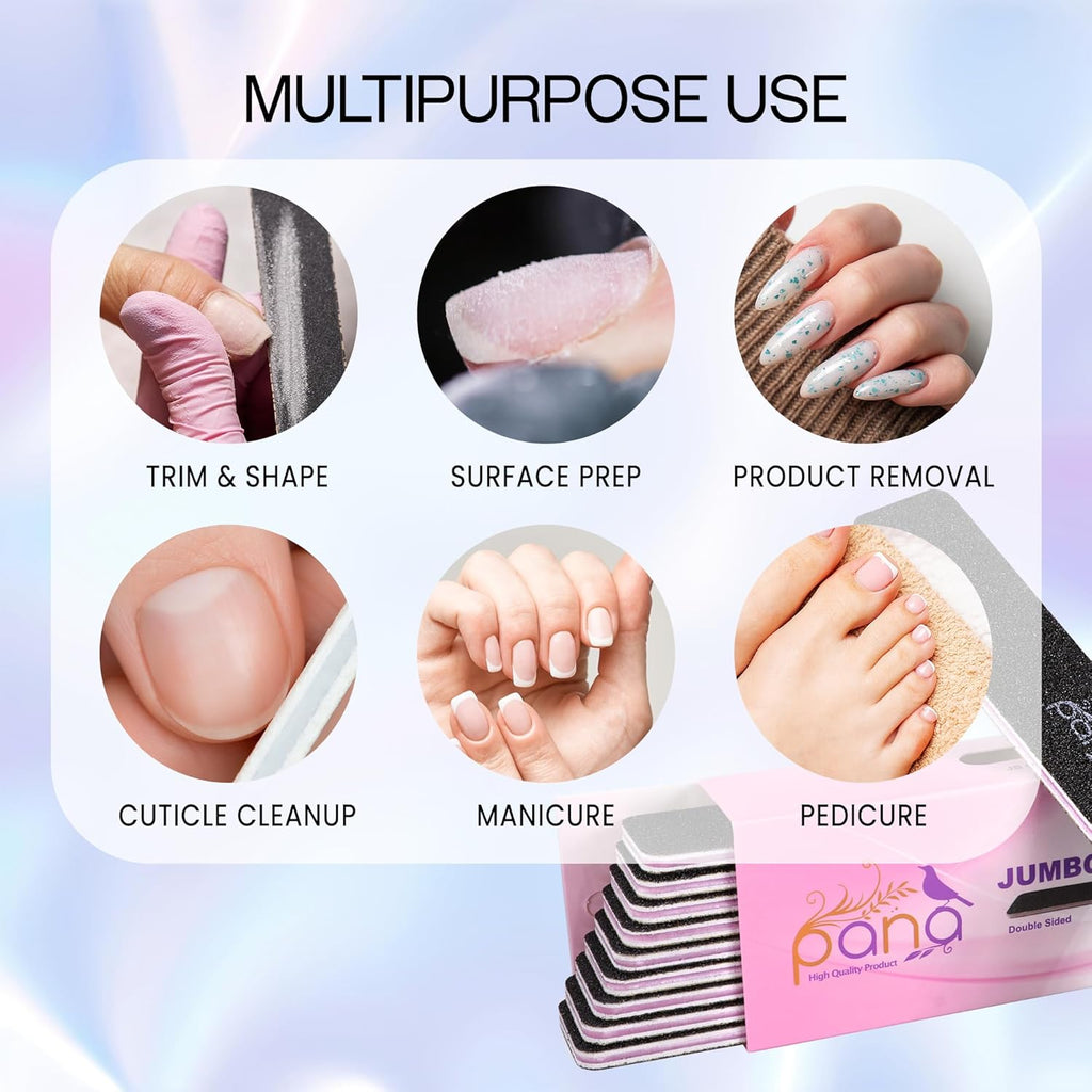 10-Piece Jumbo Double-Sided Nail File Set