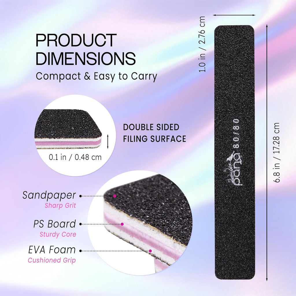 10-Piece Jumbo Double-Sided Nail File Set